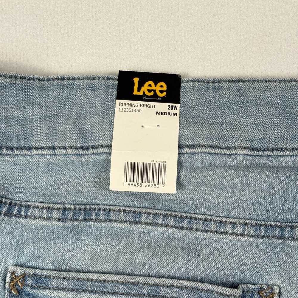 NWT Lee Womens Capri Jeans Size 20W Medium (40x22) Regular Fit Mid Rise Cropped - Picture 7 of 13